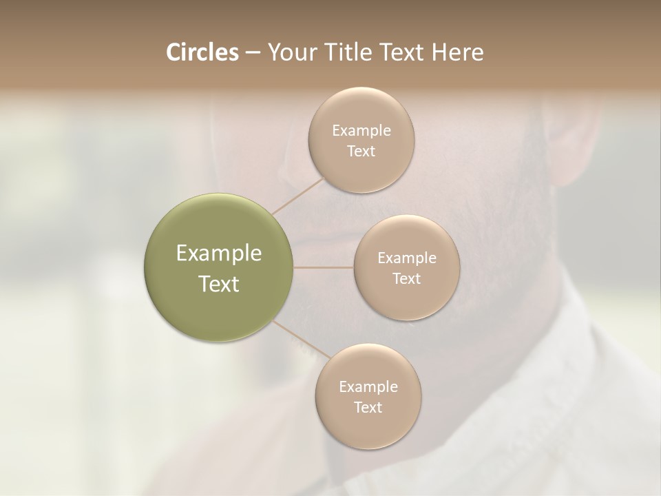 Years Man Green Eyes PowerPoint Template