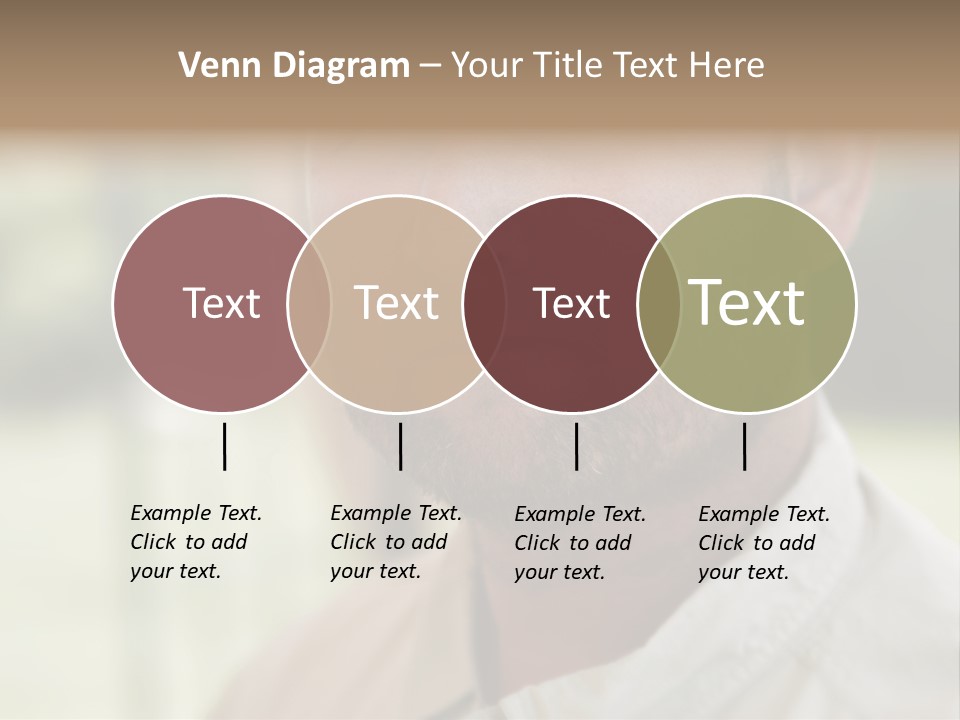 Years Man Green Eyes PowerPoint Template