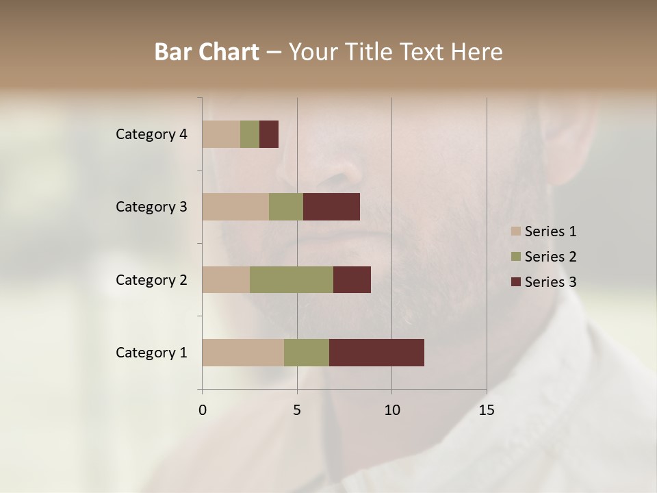 Years Man Green Eyes PowerPoint Template