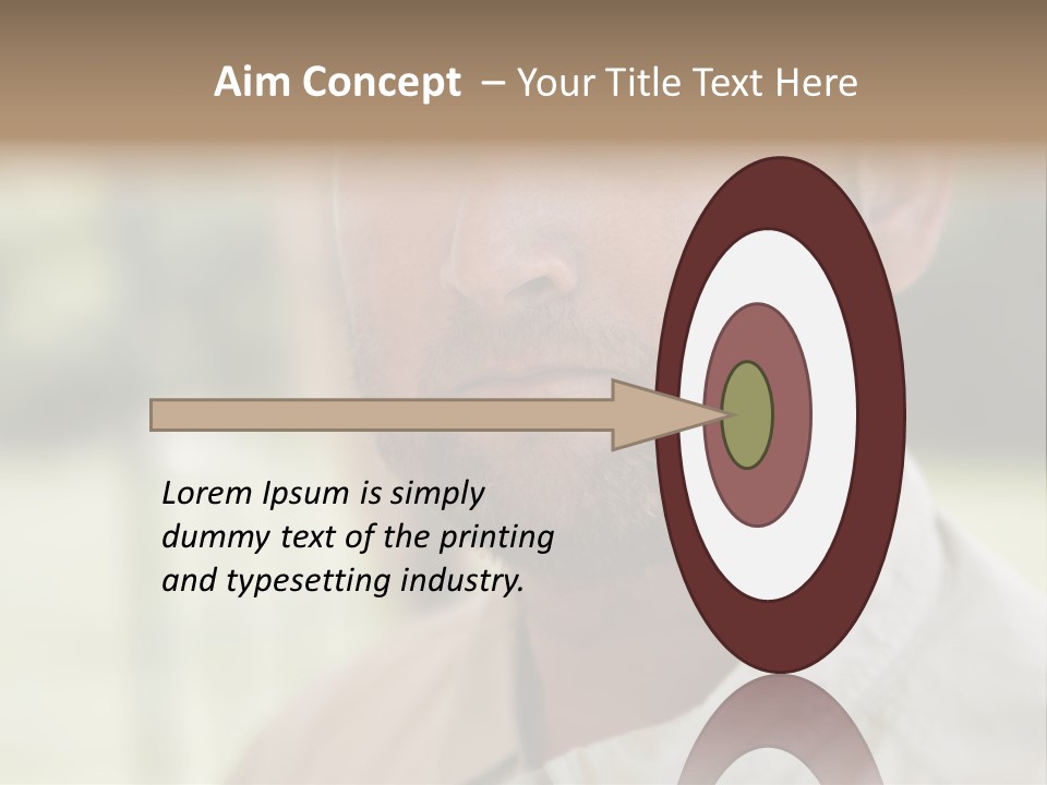 Years Man Green Eyes PowerPoint Template