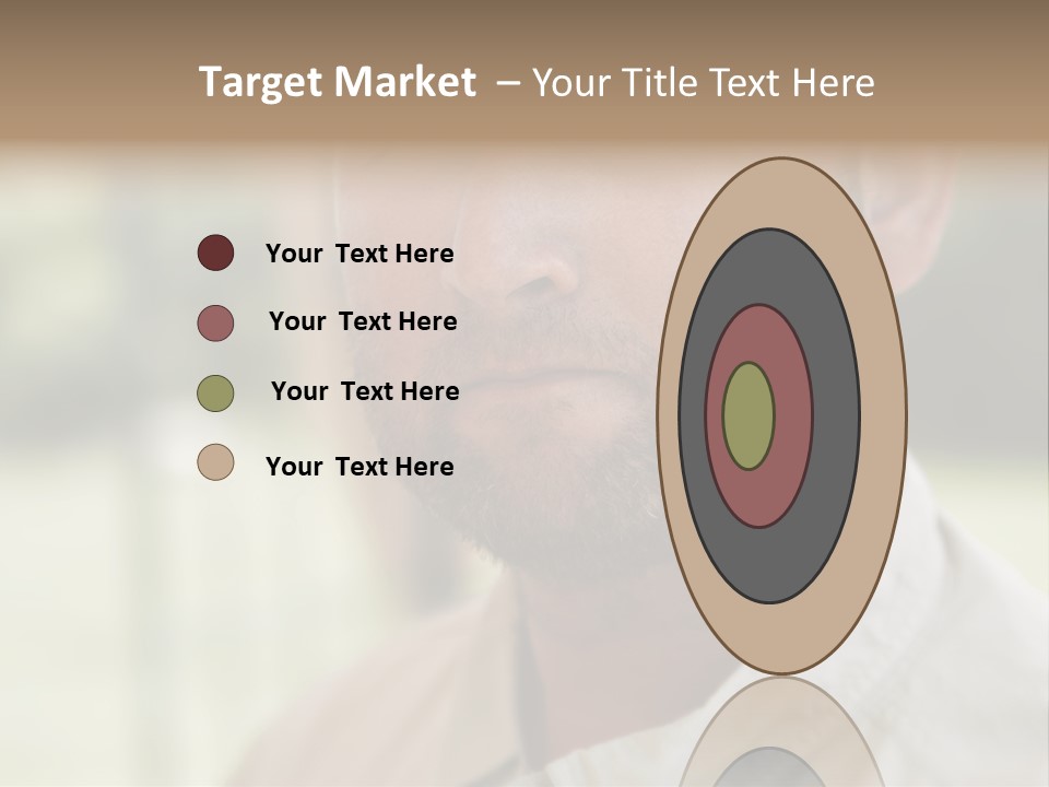 Years Man Green Eyes PowerPoint Template