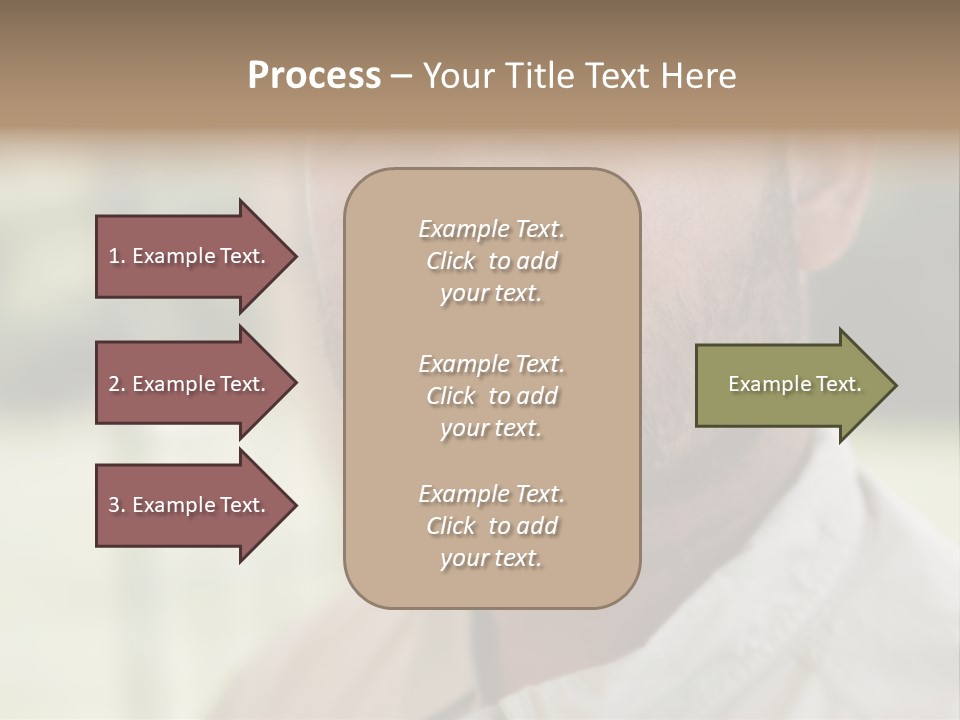Years Man Green Eyes PowerPoint Template