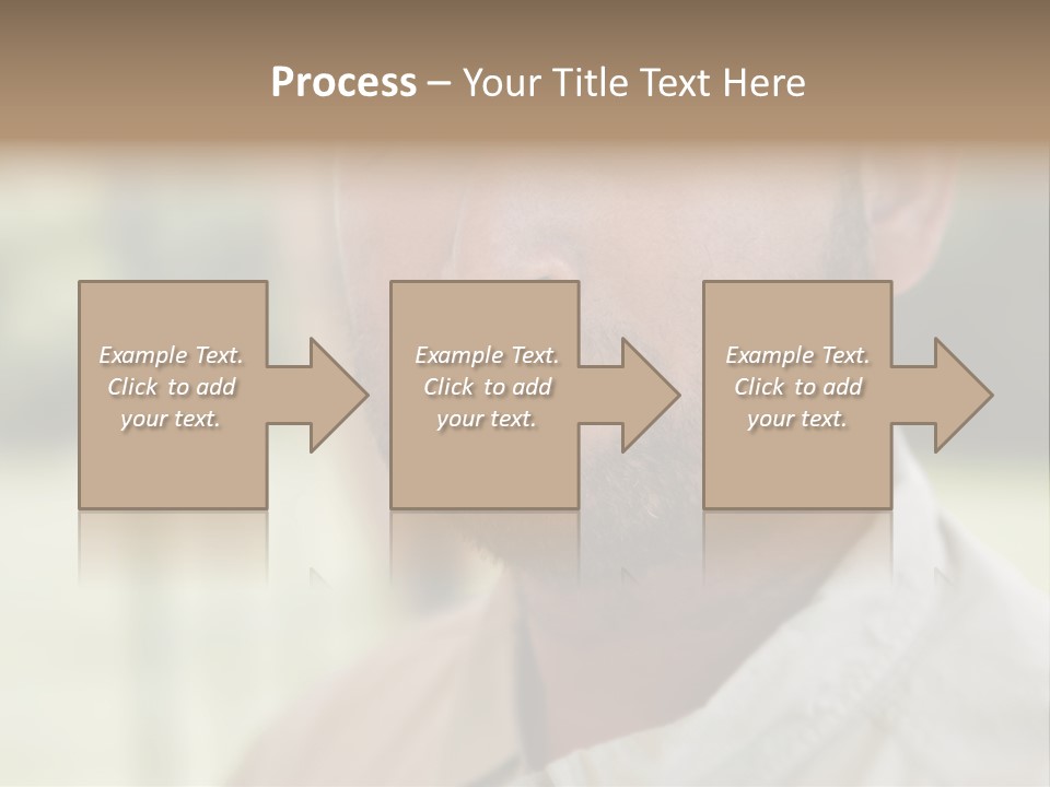 Years Man Green Eyes PowerPoint Template