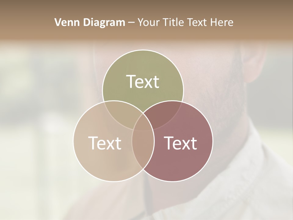 Years Man Green Eyes PowerPoint Template