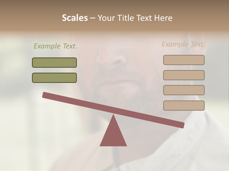 Years Man Green Eyes PowerPoint Template