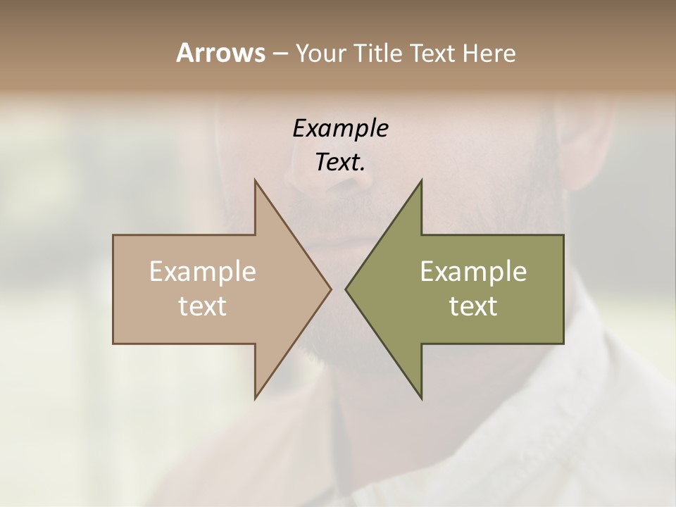 Years Man Green Eyes PowerPoint Template