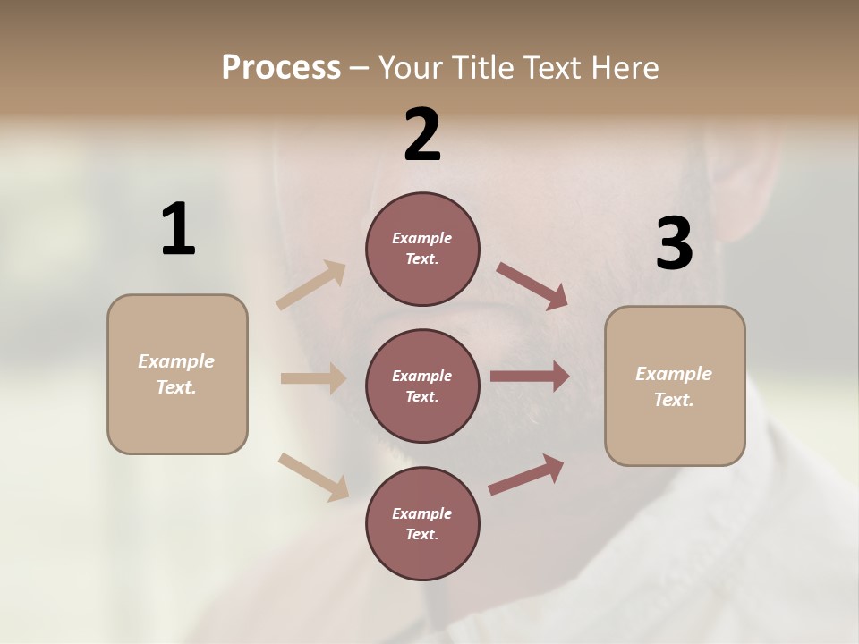 Years Man Green Eyes PowerPoint Template
