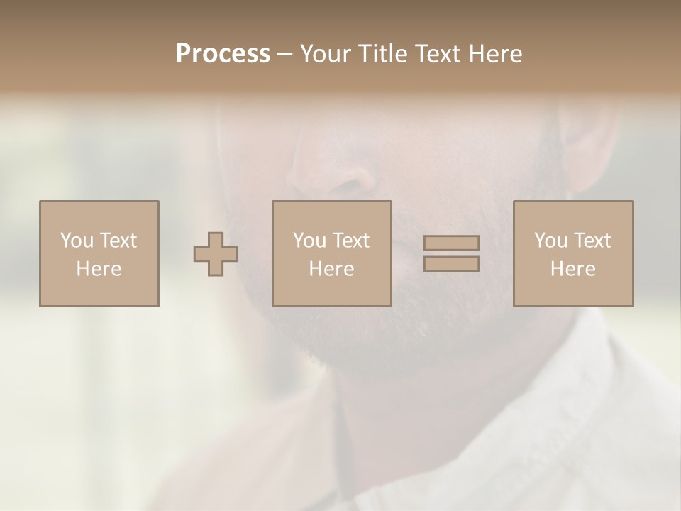 Years Man Green Eyes PowerPoint Template