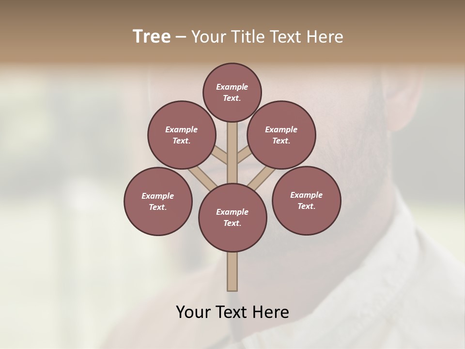 Years Man Green Eyes PowerPoint Template