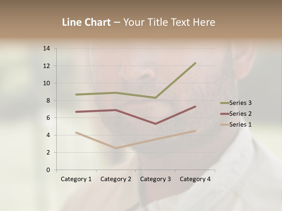 Years Man Green Eyes PowerPoint Template