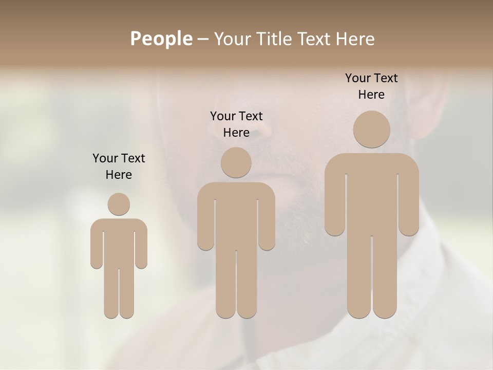 Years Man Green Eyes PowerPoint Template