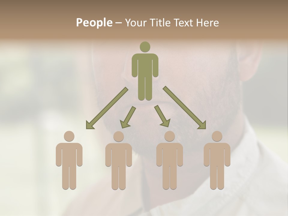 Years Man Green Eyes PowerPoint Template