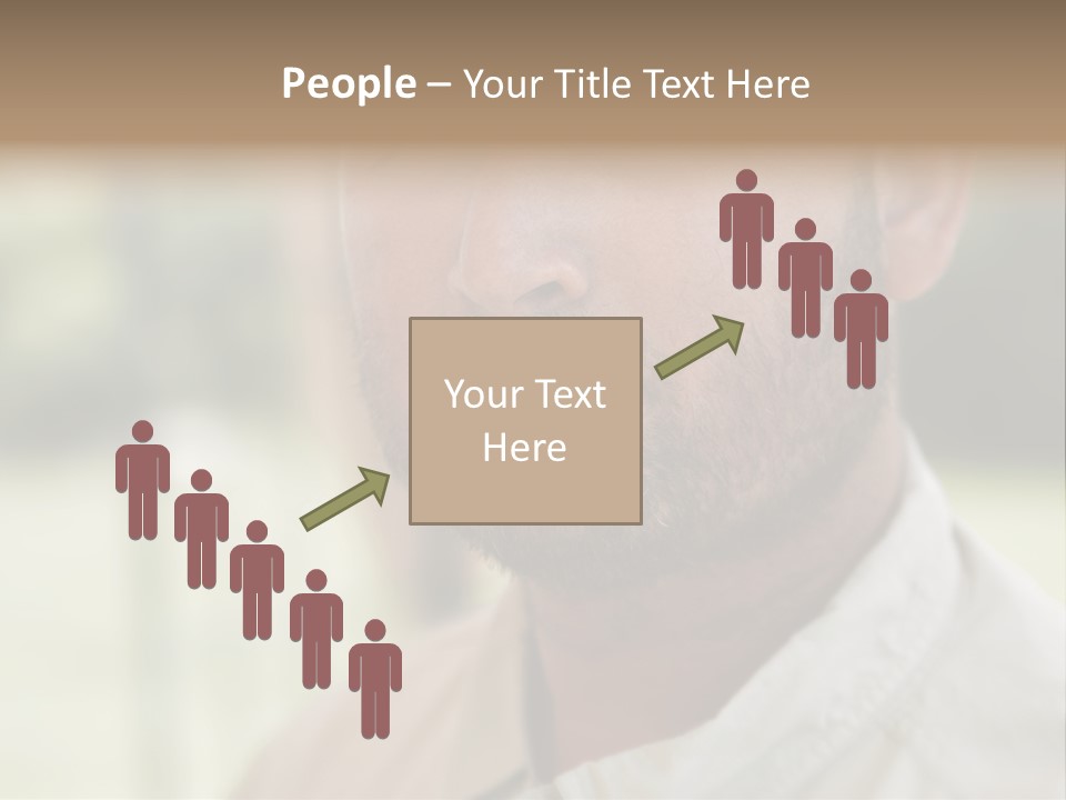 Years Man Green Eyes PowerPoint Template