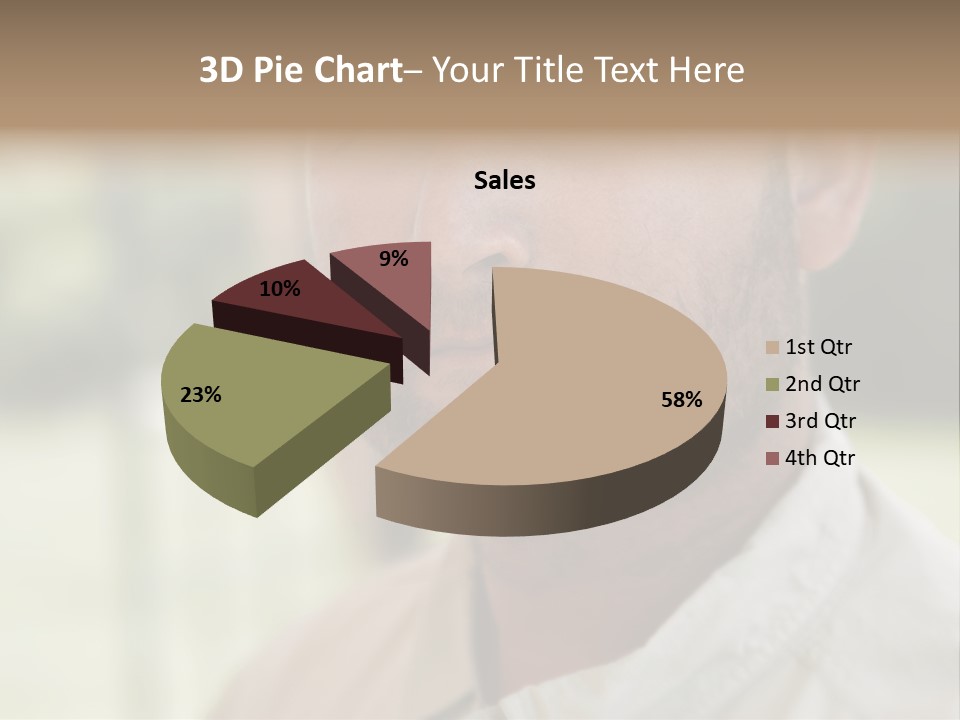 Years Man Green Eyes PowerPoint Template