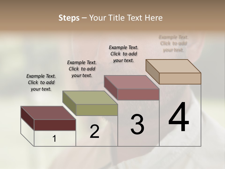 Years Man Green Eyes PowerPoint Template