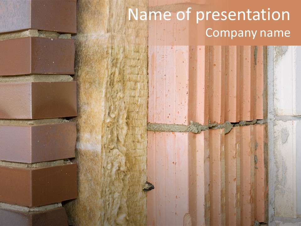 Facade Mineralwool Bricking PowerPoint Template
