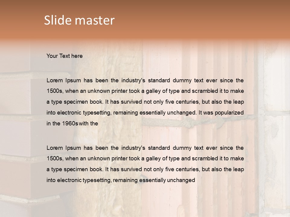 Facade Mineralwool Bricking PowerPoint Template
