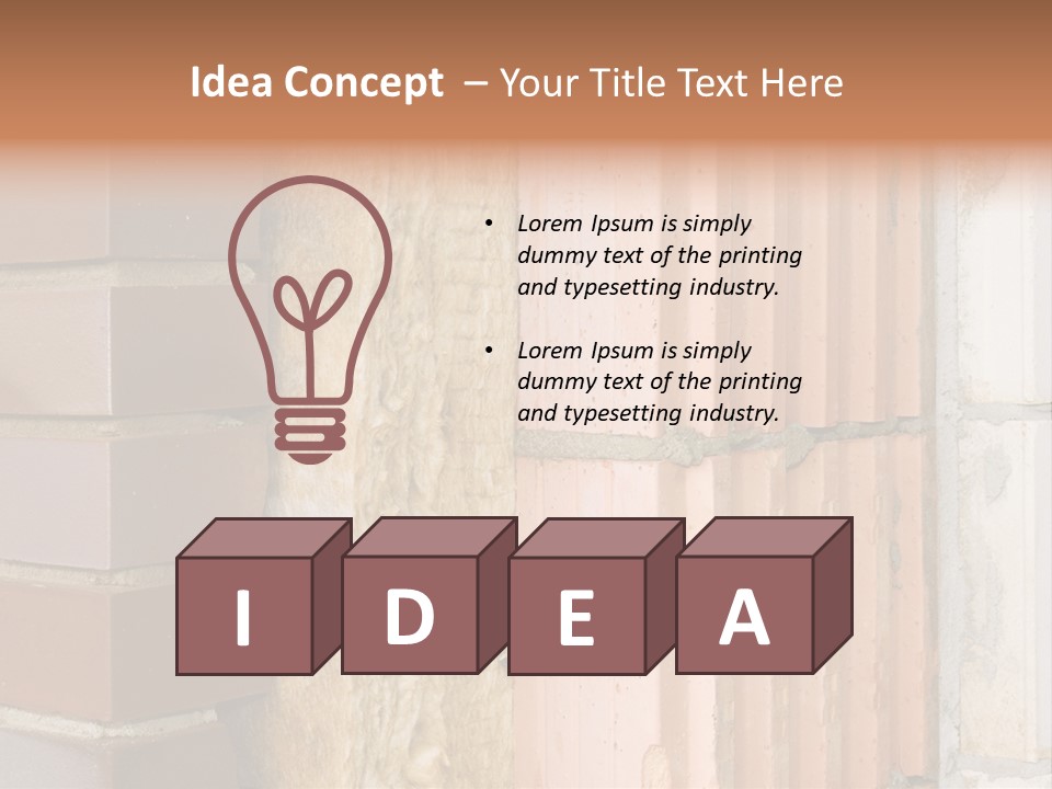 Facade Mineralwool Bricking PowerPoint Template