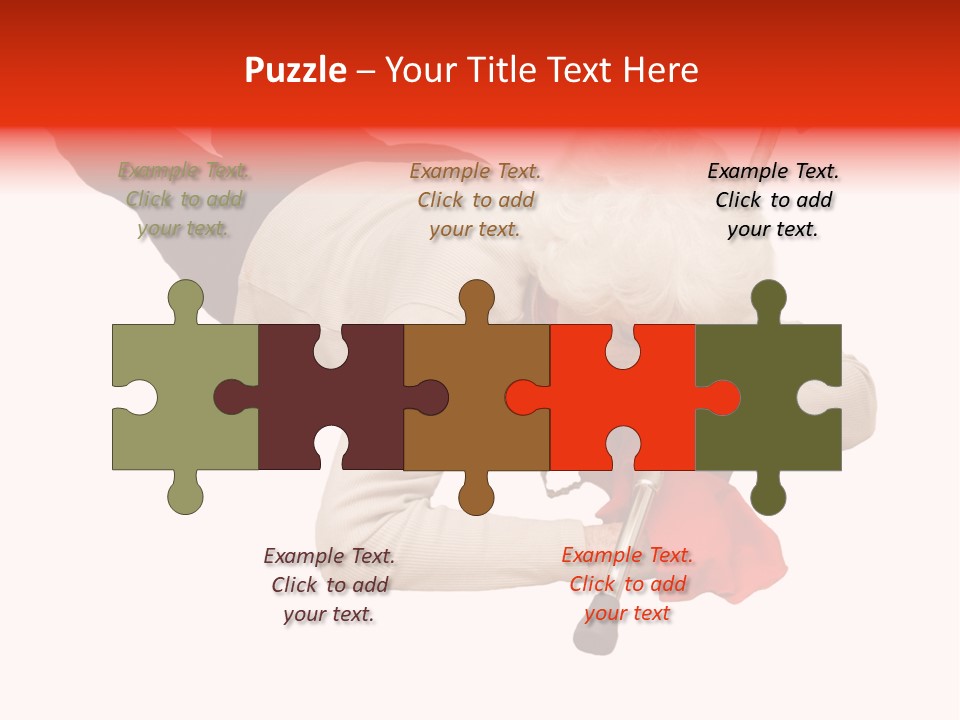 Alone Mobility Handicapped PowerPoint Template