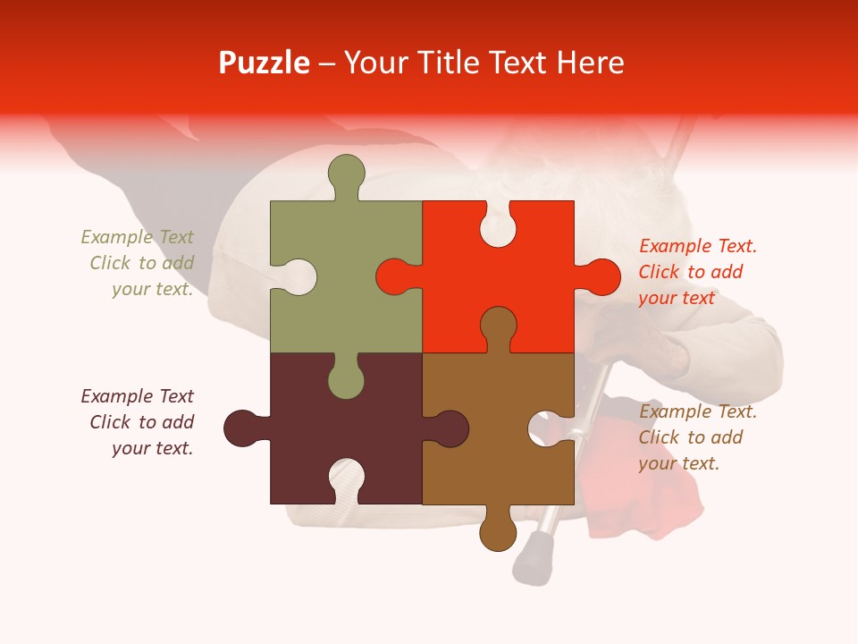 Alone Mobility Handicapped PowerPoint Template