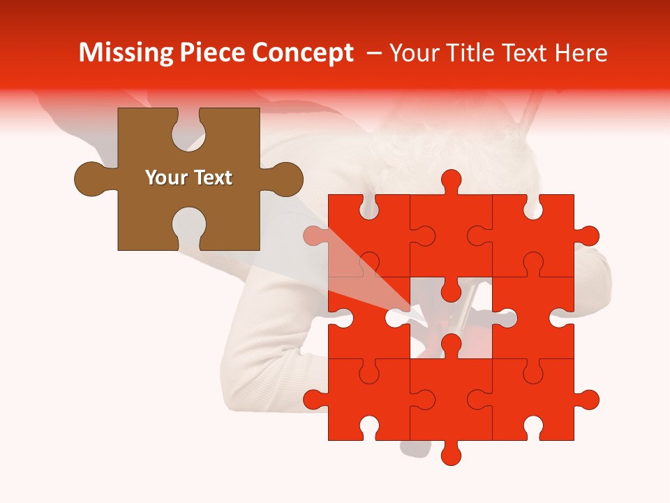 Alone Mobility Handicapped PowerPoint Template