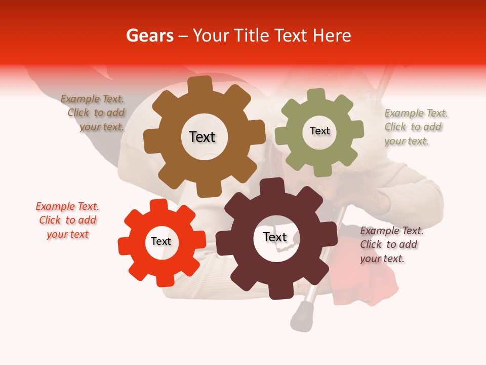 Alone Mobility Handicapped PowerPoint Template