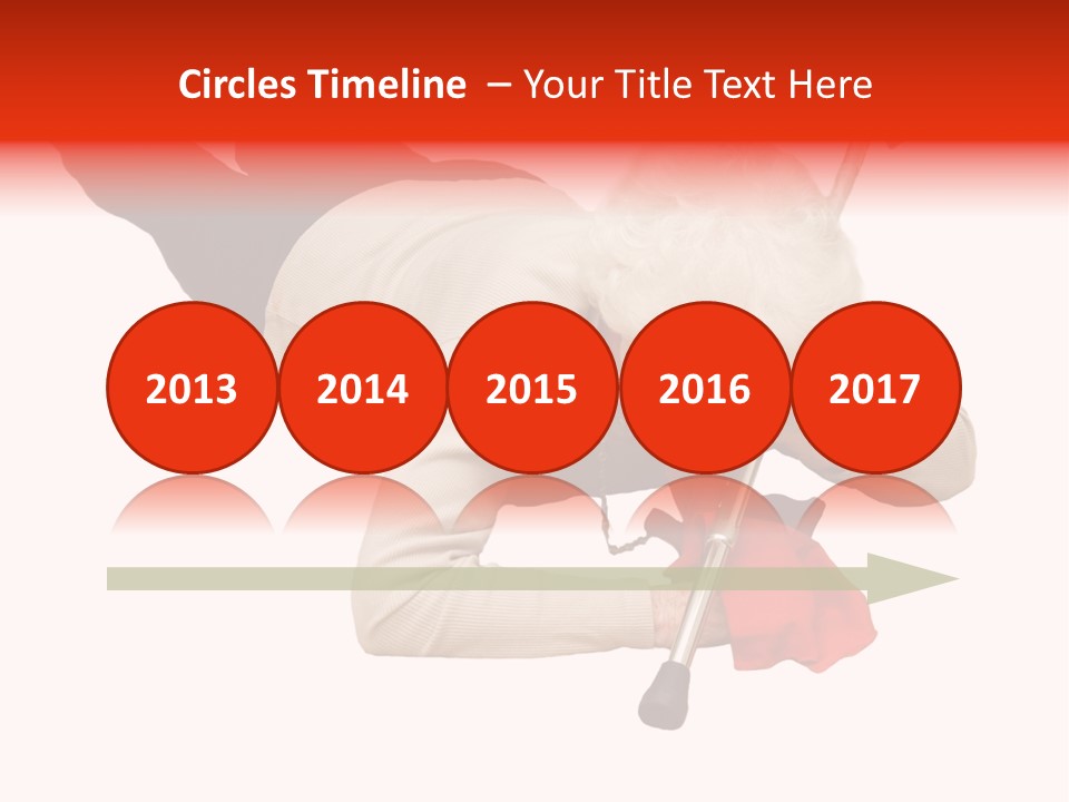 Alone Mobility Handicapped PowerPoint Template