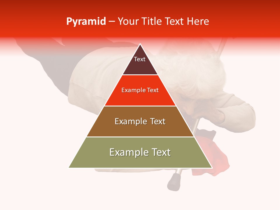 Alone Mobility Handicapped PowerPoint Template