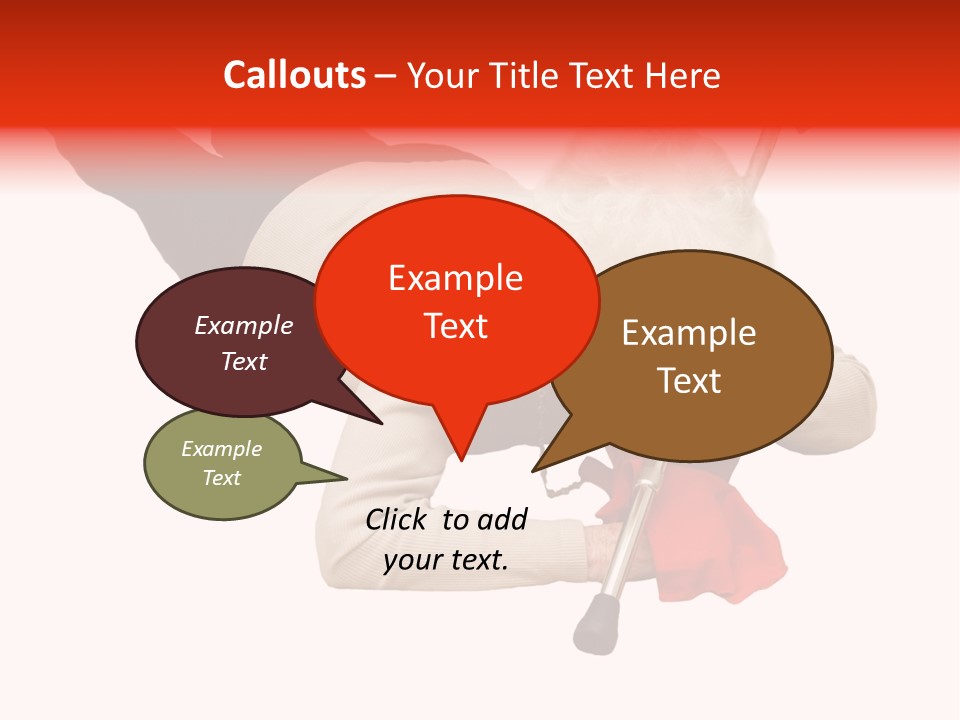 Alone Mobility Handicapped PowerPoint Template