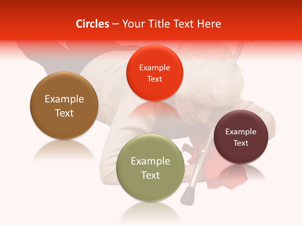 Alone Mobility Handicapped PowerPoint Template