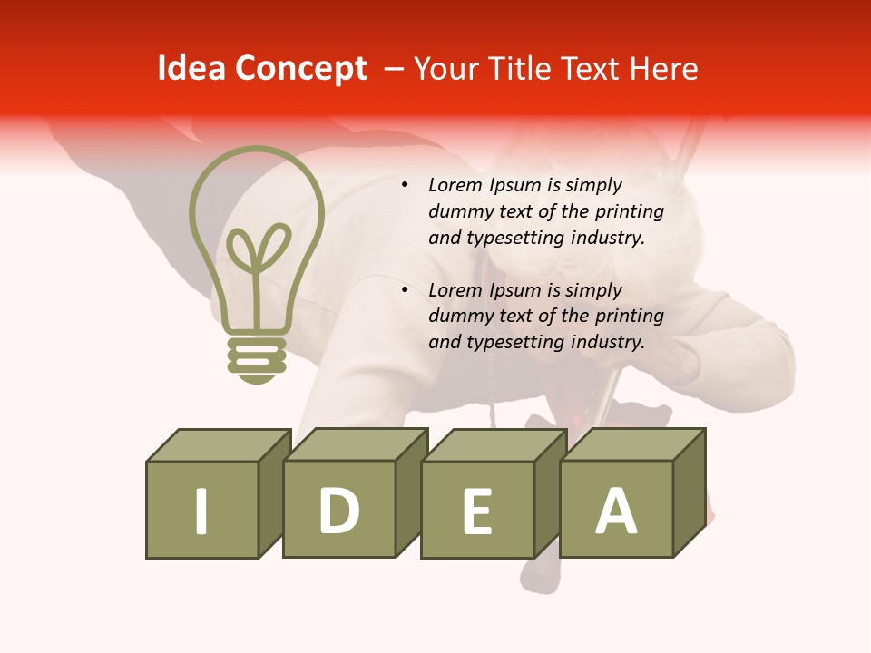 Alone Mobility Handicapped PowerPoint Template