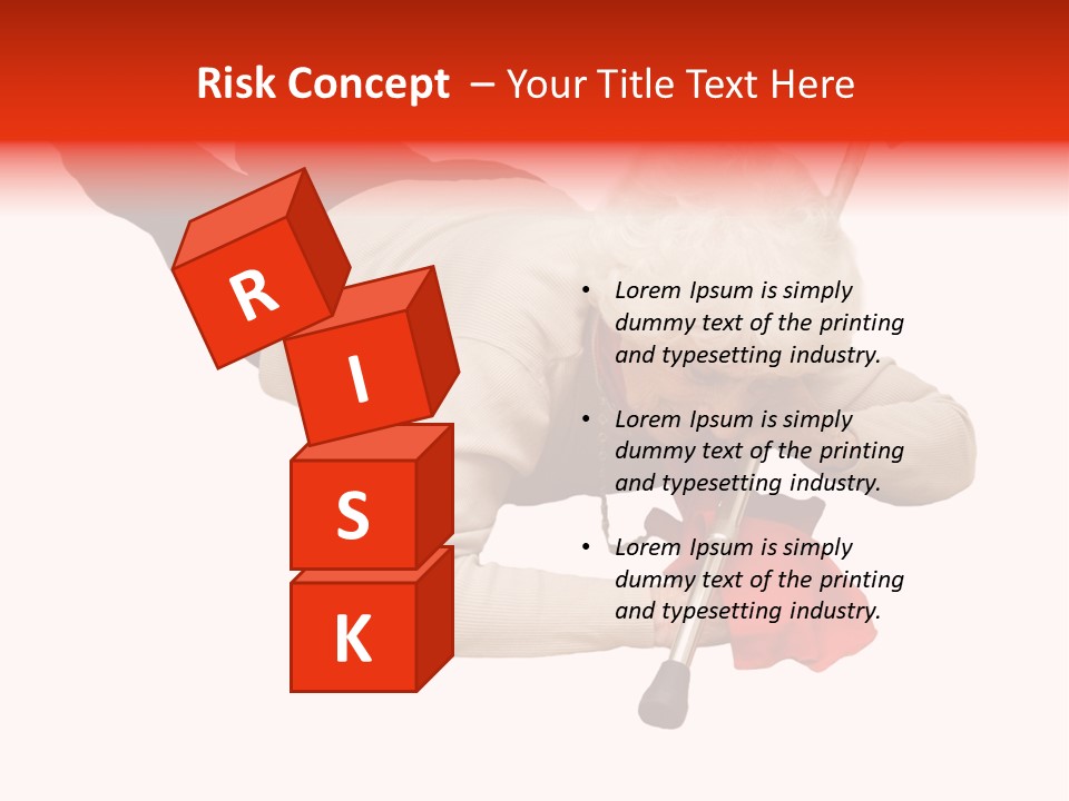 Alone Mobility Handicapped PowerPoint Template