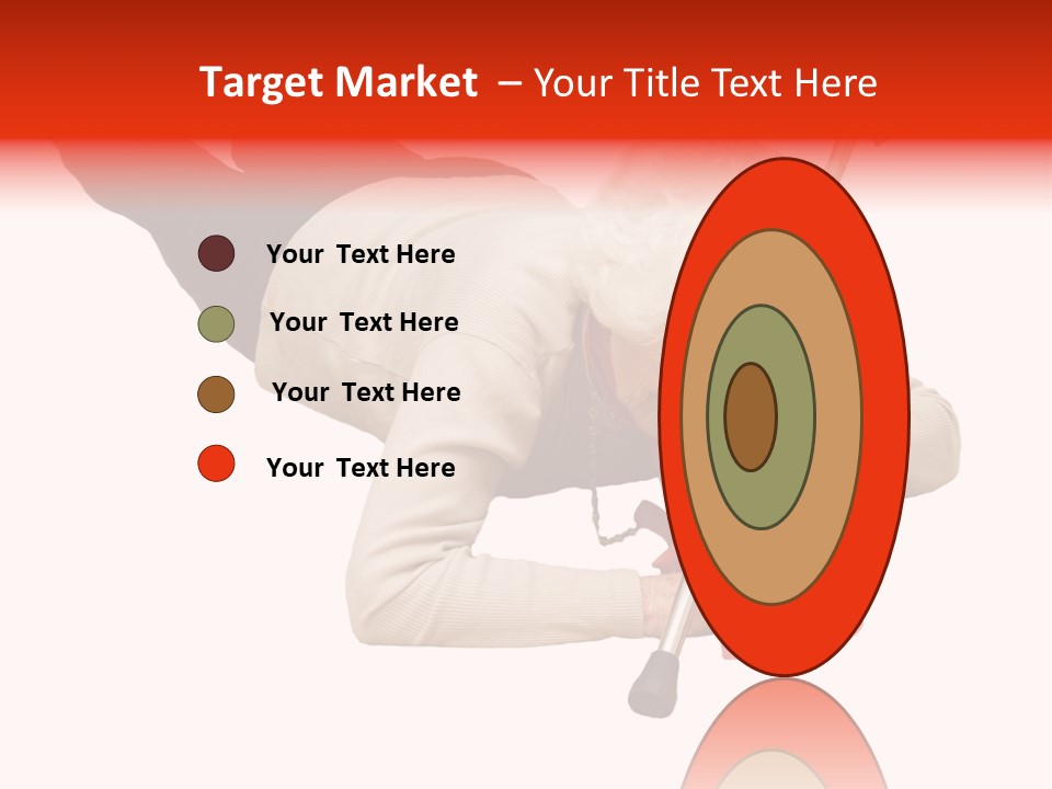 Alone Mobility Handicapped PowerPoint Template