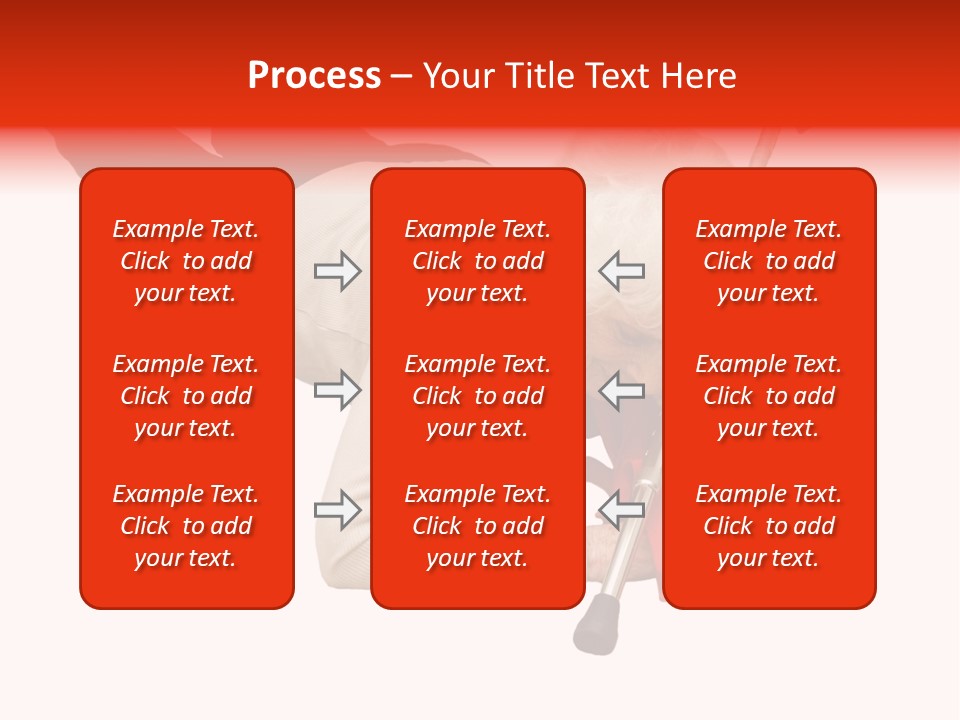 Alone Mobility Handicapped PowerPoint Template