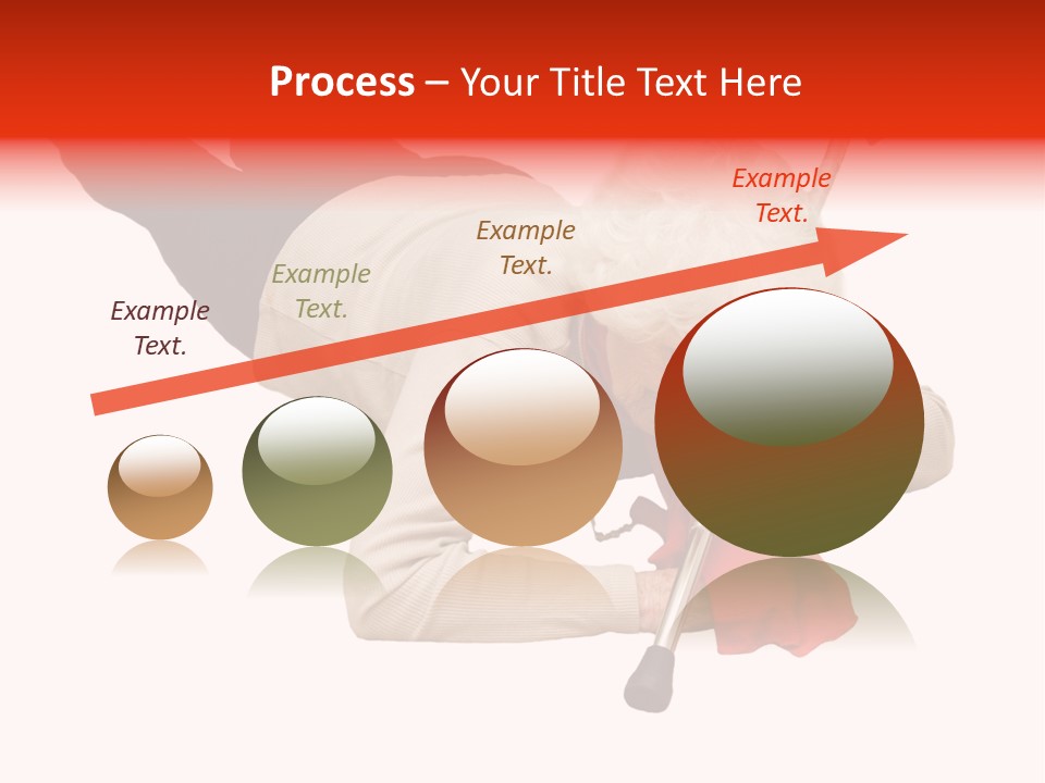 Alone Mobility Handicapped PowerPoint Template