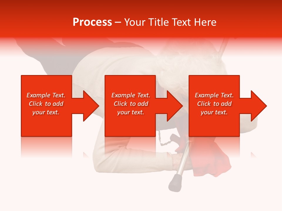 Alone Mobility Handicapped PowerPoint Template