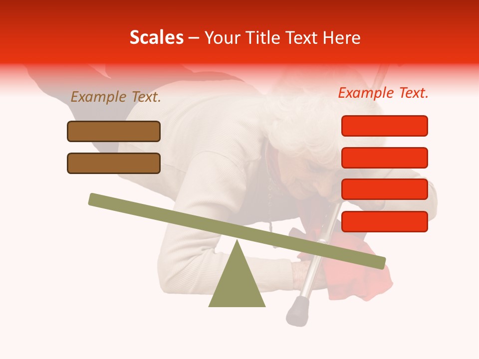 Alone Mobility Handicapped PowerPoint Template