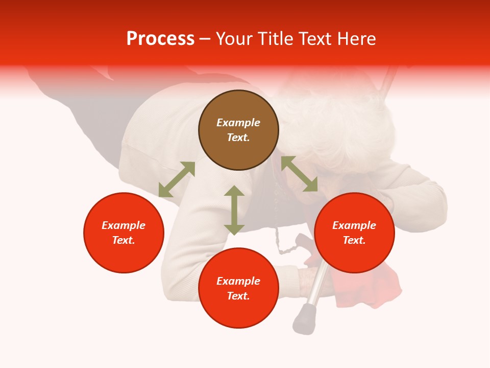 Alone Mobility Handicapped PowerPoint Template