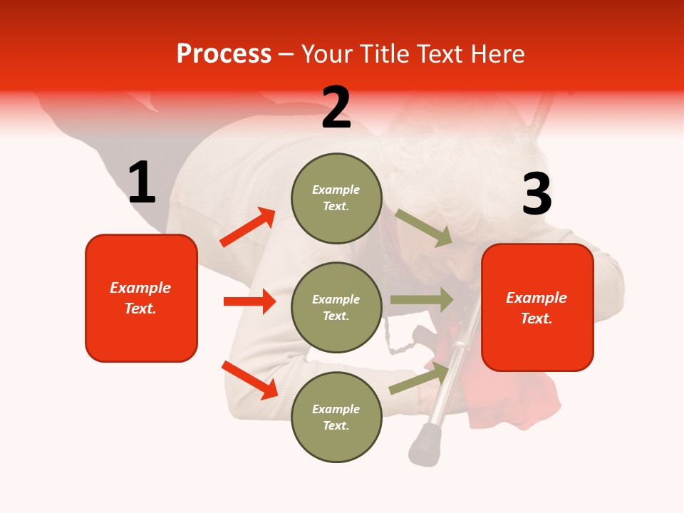 Alone Mobility Handicapped PowerPoint Template