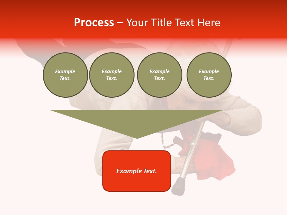 Alone Mobility Handicapped PowerPoint Template