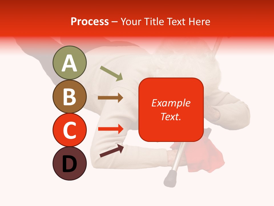 Alone Mobility Handicapped PowerPoint Template