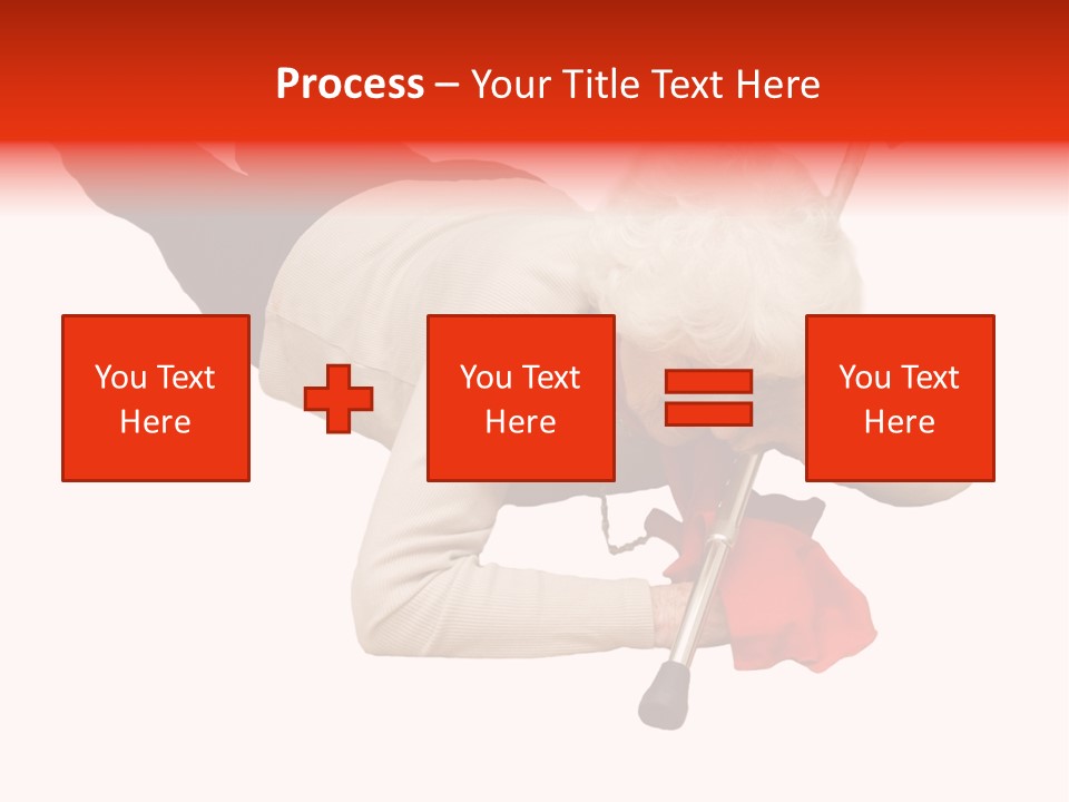Alone Mobility Handicapped PowerPoint Template