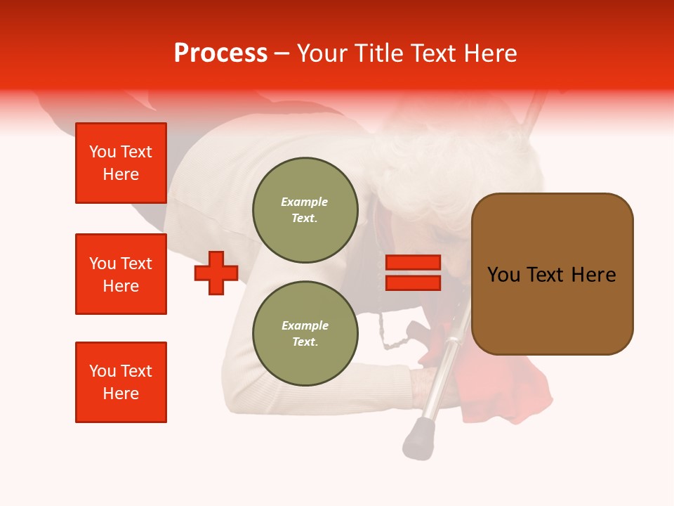 Alone Mobility Handicapped PowerPoint Template