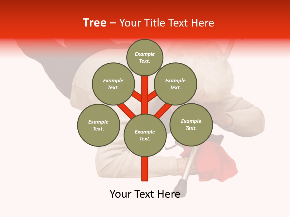 Alone Mobility Handicapped PowerPoint Template