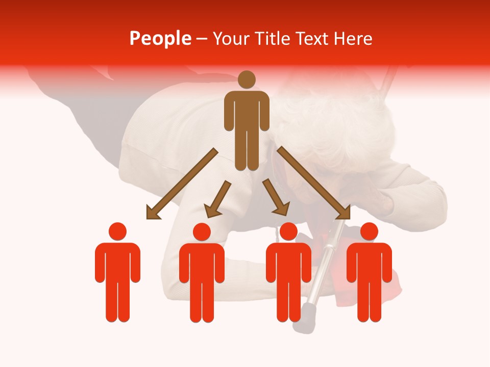 Alone Mobility Handicapped PowerPoint Template