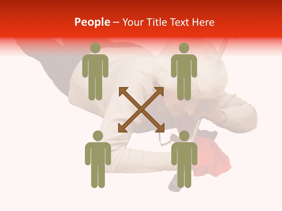 Alone Mobility Handicapped PowerPoint Template