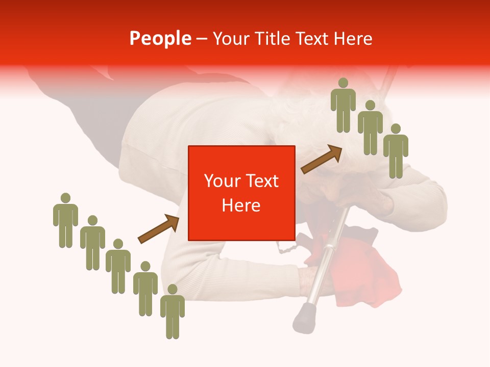 Alone Mobility Handicapped PowerPoint Template