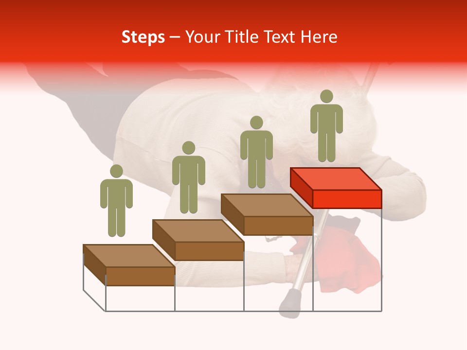 Alone Mobility Handicapped PowerPoint Template