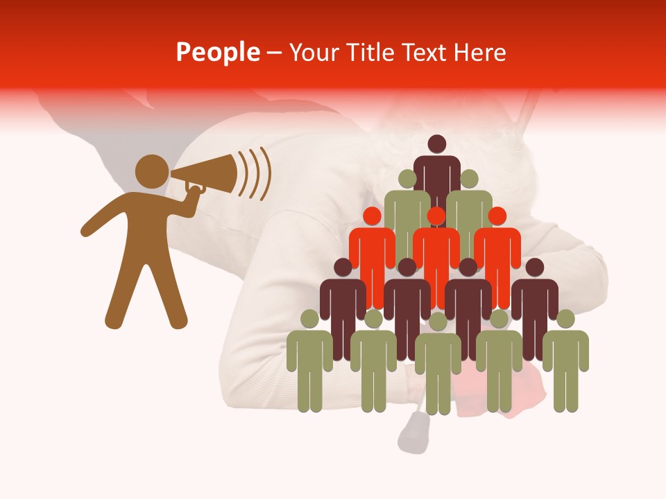 Alone Mobility Handicapped PowerPoint Template