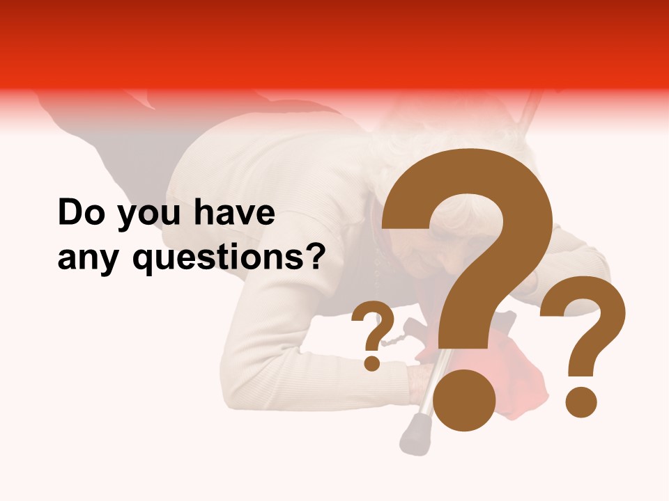 Alone Mobility Handicapped PowerPoint Template